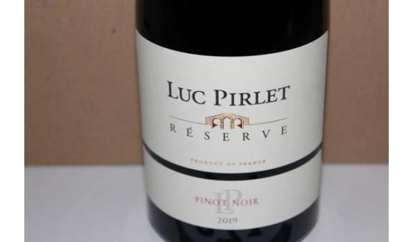 12 flessen à 75cl rode wijn Luc Pirlet, Pinot Noir, 2019